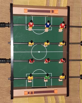 Bigliardino/calcio balilla da tavolo legno