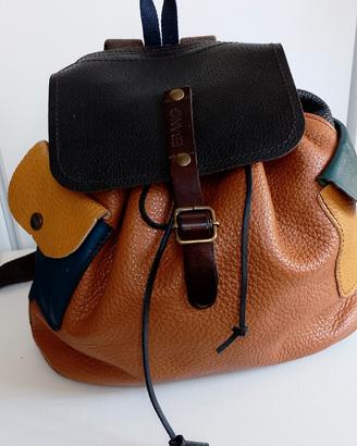 Borsa zaino pelle EBANO