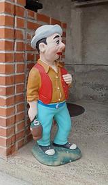 STATUA NANO DA GIARDINO "posa il fiasco" anni 50