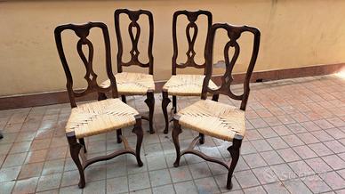 sedie italiane in noce 