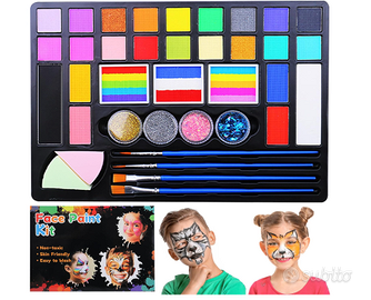 Set trucca bimbi 20/37 colori atossici , base acqu