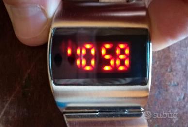 orologio a led rossi