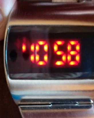 orologio a led rossi