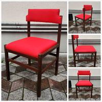 4 sedie design vintage rosse