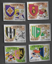 LOTTO 6 SCUDETTI NUOVI con VELINA 1979-80