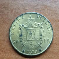 50 franchi 1859