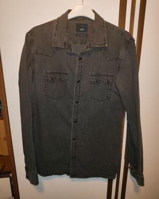 camicia uomo in denim 