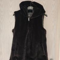 Gilet pelliccia sintetica nera