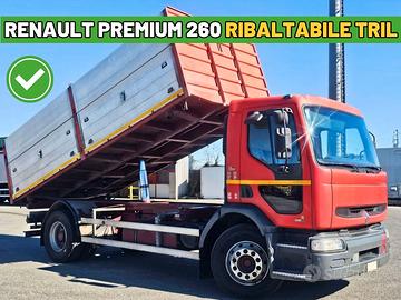 Camion ribaltabile Renault PREMIUM 260 Trilaterale