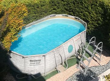 Piscina Bestway fuori terra effetto pietra