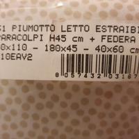 Piumotto paracolpi per lettino