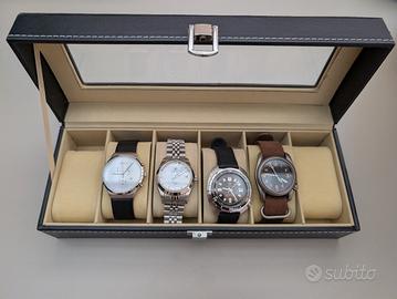 4 orologi (3 automatici + 1 quarzo)