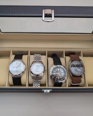 4 orologi (3 automatici + 1 quarzo)