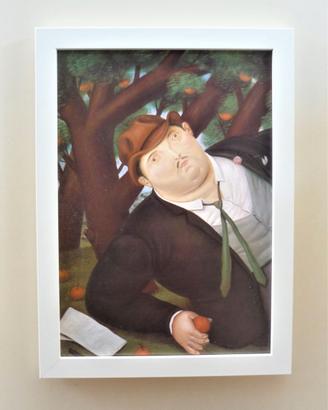Quadro Un Poeta di Botero con cornice