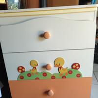 mobile fasciatoio con vaschetta