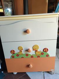 mobile fasciatoio con vaschetta