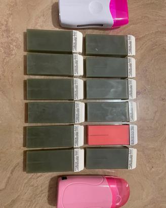 kit scaldacera + ricariche roll-on NUOVE