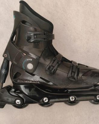Rollerblades con ruote nuove. Larghezza regolabile