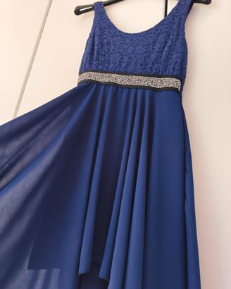 Vestito blu elegante 