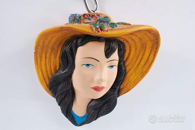 Testa in gesso anni ’50, stile Magri/Sarem