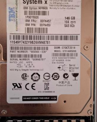 Hardisk IBM SAS 146Gb ST9146853SS