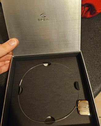 Collana Breil originale in acciaio con ciondolo