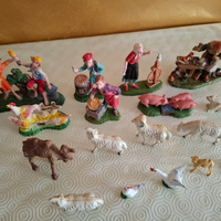 Statuine vintage presepio periodo anni 1970-1980