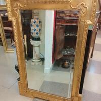 Specchio molato stile Francese in foglia oro