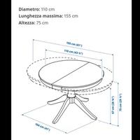 Tavolo Ikea con 4 sedie+ coprisedia