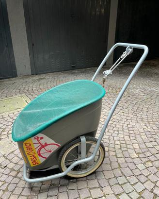 Carrello da traino per la spesa in bicicletta