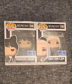 Funko Pop Wednesday e Enid (1585 e 1586) - limited