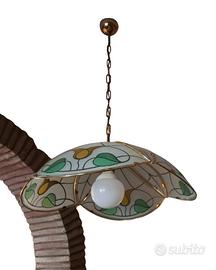 Lampadario in vetro da cucina - vintage