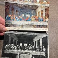 Cartoline vintage del cenacolo di Da vinci
