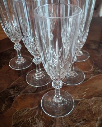 Set 6 Flute da champagne in cristallo linea Gala