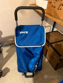 Carrello spesa 56 litri 4 ruote Gimi