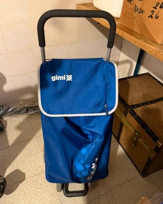 Carrello spesa 56 litri 4 ruote Gimi