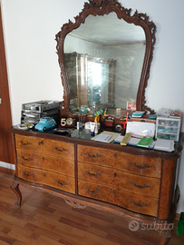 Comò con specchio anni 50