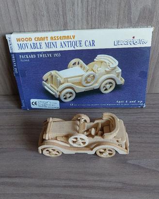 modellino in legno auto d'epoca  wood craft
