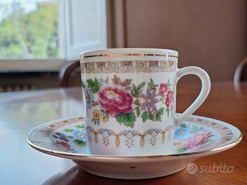 Sevizio da caffè cinese in porcellana da 6