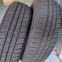 2 gomme usate con cerchio per fiat 600 155/70/13