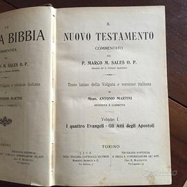 Nuovo Testamento in 2 volumi del 1911.