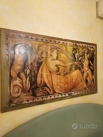 Quadro su pannello di legno 