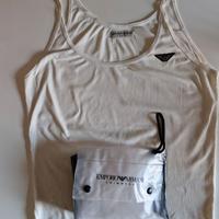 Canottiera EMPORIO ARMANI SWIMWEAR TG 48 M BIANCA