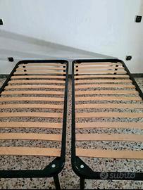 Due reti singole a doghe 