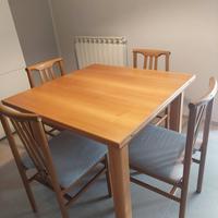 Tavolo allungabile 1 metro x 1 metro (allungato 2