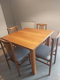 Tavolo allungabile 1 metro x 1 metro (allungato 2