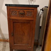 Coppia di comodini d'epoca anni '20/'30 con piano