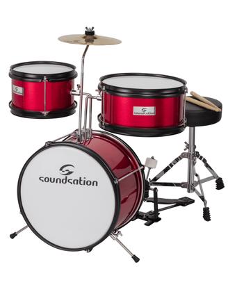 Batteria Bambini JDK313 completa + sgabello ROSSA