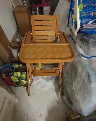 seggiolone in legno Foppapedretti