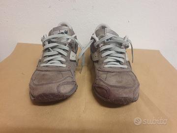 DIADORA scarpe tennis n.38.5 colore lilla/argento